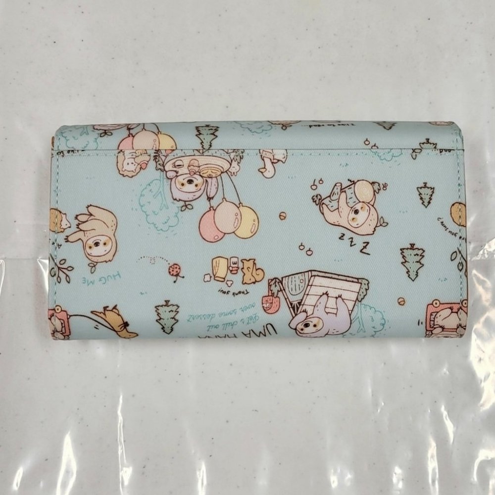 Waterproof Sloth Multifunctional Trifold Wallet - Picture 10 of 15